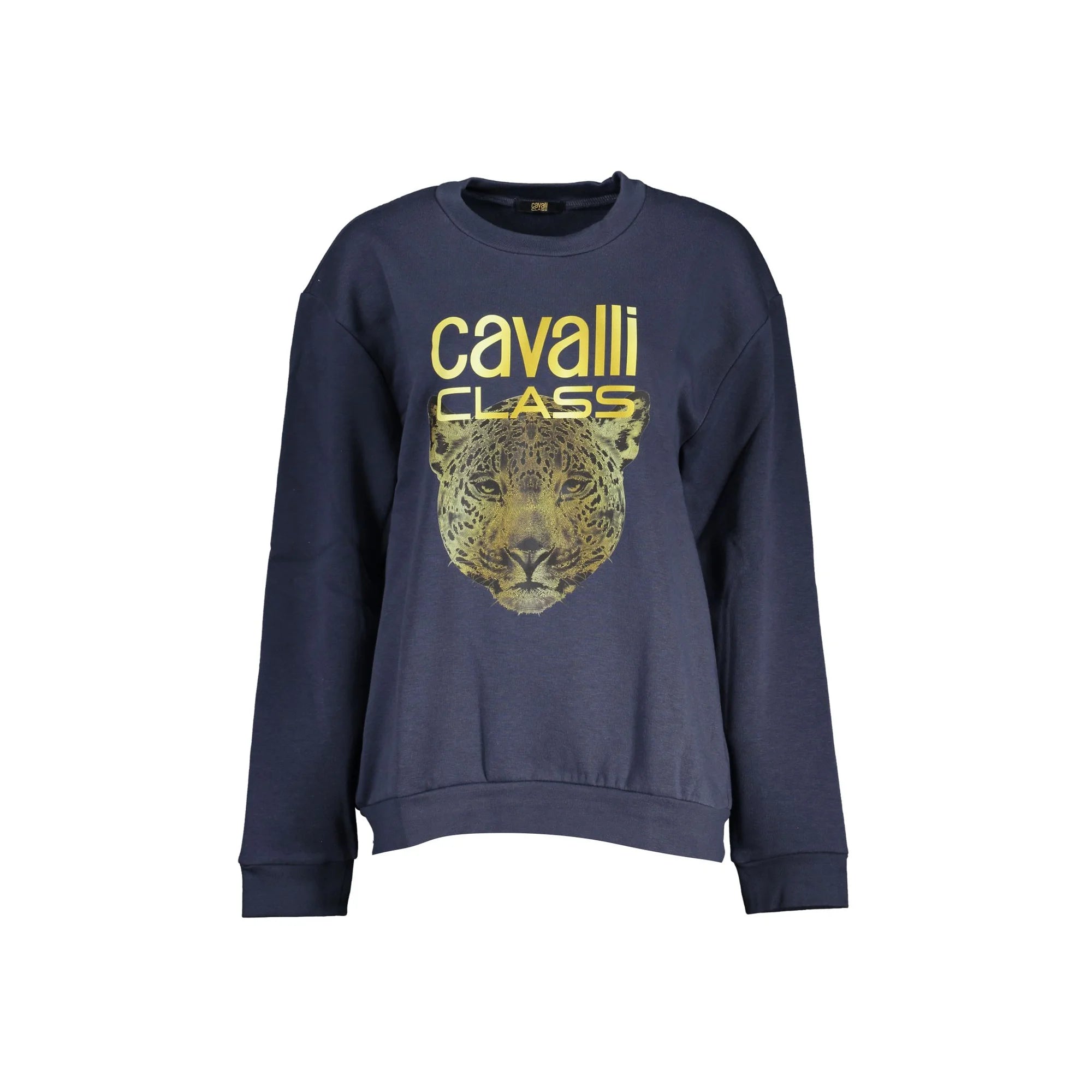 Cavalli Class Felpa Donna Blu Girocollo con Logo Felpe - foto prodotto